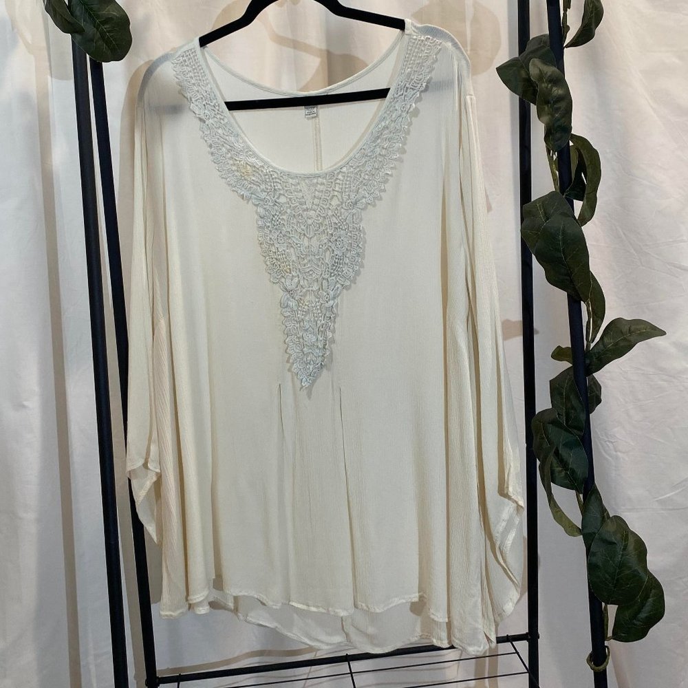 Plus Size Tunic with Bell Sleeves